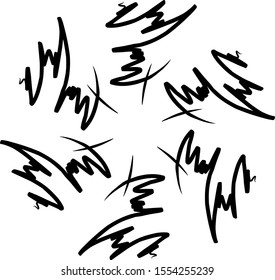 simple black white radial vector illustration