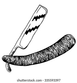 simple black and white razor cartoon