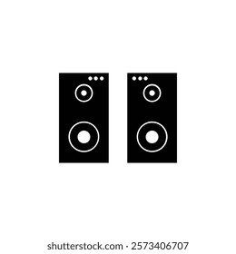 simple black and white speaker icon