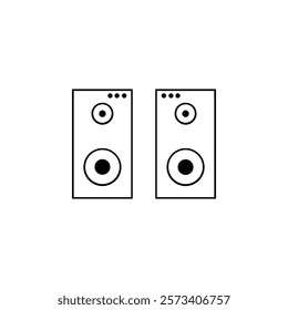 simple black and white speaker icon