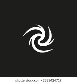 einfaches, schwarz-weißes Logo, Vektorgrafik-Design