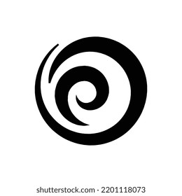 Simple Black White Swirl Icon Stock Vector (Royalty Free) 2201118073 ...