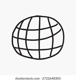 Simples preto e branco pensamento bolha ilustração. Bolha de pensamento com forma de nuvem. Design minimalista de uma bolha de pensamento, perfeito para quadrinhos ou notas. Vetor de forma gráfica criativa.