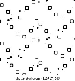 Simple black and white vector illustration. Abstract geometric background pattern