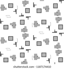Simple black and white vector illustration. Abstract geometric background pattern