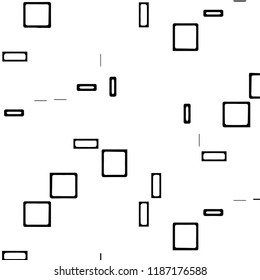 Simple black and white vector illustration. Abstract geometric background pattern
