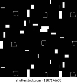Simple black and white vector illustration. Abstract geometric background pattern