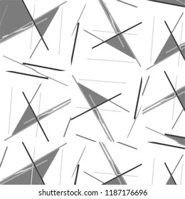 Simple black and white vector illustration. Abstract geometric background pattern