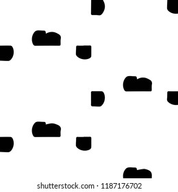 Simple black and white vector illustration. Abstract geometric background pattern