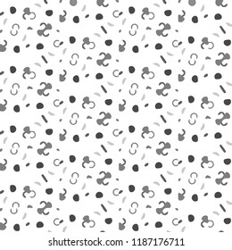 Simple black and white vector illustration. Abstract geometric background pattern
