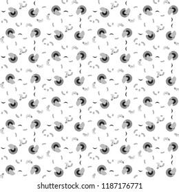 Simple black and white vector illustration. Abstract geometric background pattern