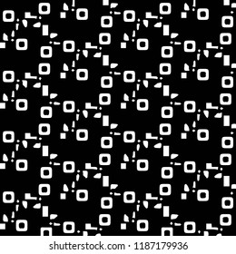Simple black and white vector illustration. Abstract geometric background pattern