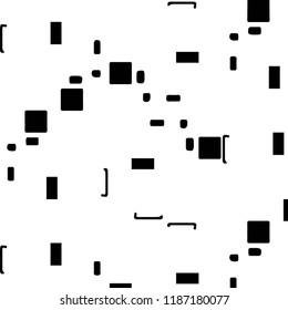 Simple black and white vector illustration. Abstract geometric background pattern