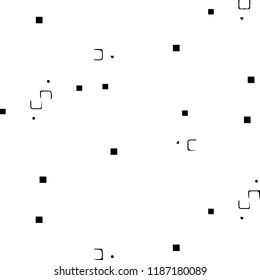 Simple black and white vector illustration. Abstract geometric background pattern