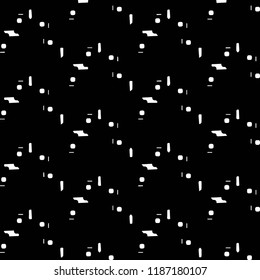 Simple black and white vector illustration. Abstract geometric background pattern