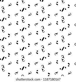 Simple black and white vector illustration. Abstract geometric background pattern