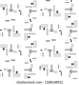 Simple black and white vector illustration. Abstract geometric background pattern