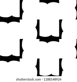Simple black and white vector illustration. Abstract geometric background pattern