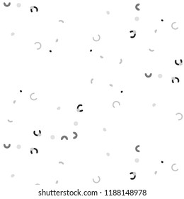 Simple black and white vector illustration. Abstract geometric background pattern