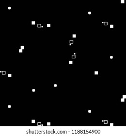 Simple black and white vector illustration. Abstract geometric background pattern