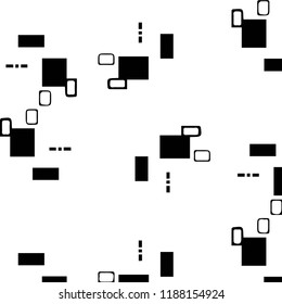 Simple black and white vector illustration. Abstract geometric background pattern