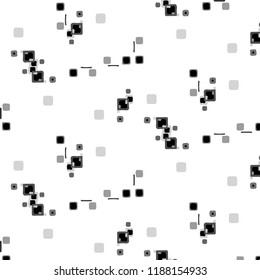 Simple black and white vector illustration. Abstract geometric background pattern