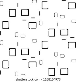 Simple black and white vector illustration. Abstract geometric background pattern