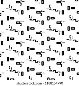 Simple black and white vector illustration. Abstract geometric background pattern