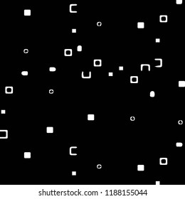 Simple black and white vector illustration. Abstract geometric background pattern