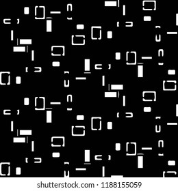 Simple black and white vector illustration. Abstract geometric background pattern