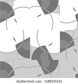 Simple black and white vector illustration. Abstract geometric background pattern