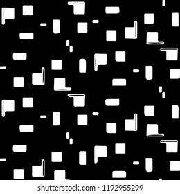 Simple black and white vector illustration. Abstract geometric background pattern