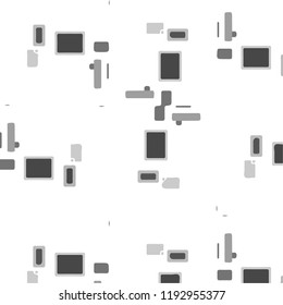 Simple black and white vector illustration. Abstract geometric background pattern