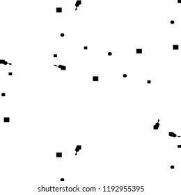 Simple black and white vector illustration. Abstract geometric background pattern