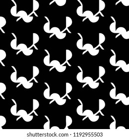 Simple black and white vector illustration. Abstract geometric background pattern