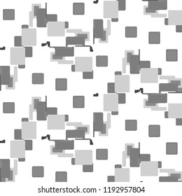 Simple black and white vector illustration. Abstract geometric background pattern