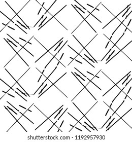 Simple black and white vector illustration. Abstract geometric background pattern
