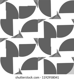 Simple black and white vector illustration. Abstract geometric background pattern