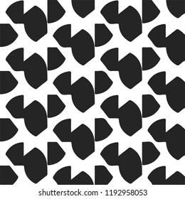 Simple black and white vector illustration. Abstract geometric background pattern
