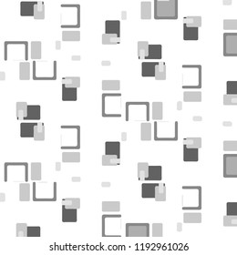 Simple black and white vector illustration. Abstract geometric background pattern