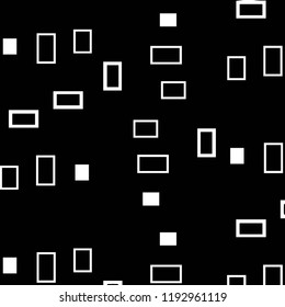 Simple black and white vector illustration. Abstract geometric background pattern