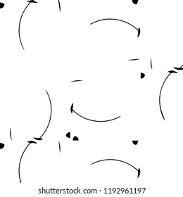 Simple black and white vector illustration. Abstract geometric background pattern