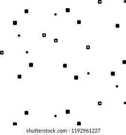 Simple black and white vector illustration. Abstract geometric background pattern