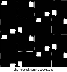 Simple black and white vector illustration. Abstract geometric background pattern