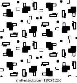 Simple black and white vector illustration. Abstract geometric background pattern