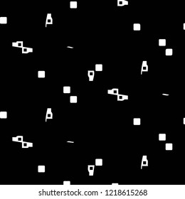 Simple black and white vector illustration. Abstract geometric background pattern