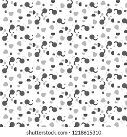 Simple black and white vector illustration. Abstract geometric background pattern
