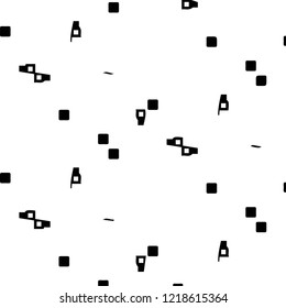 Simple black and white vector illustration. Abstract geometric background pattern