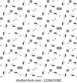 Simple black and white vector illustration. Abstract geometric background pattern
