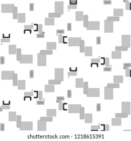 Simple black and white vector illustration. Abstract geometric background pattern